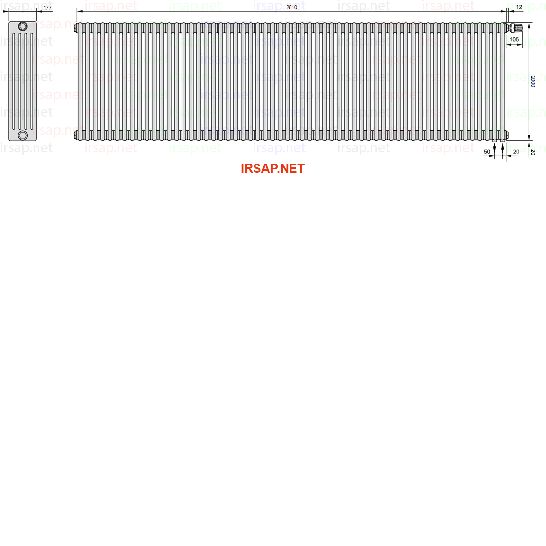 Радиатор IRSAP Tesi 52000/58 T25 CL 01